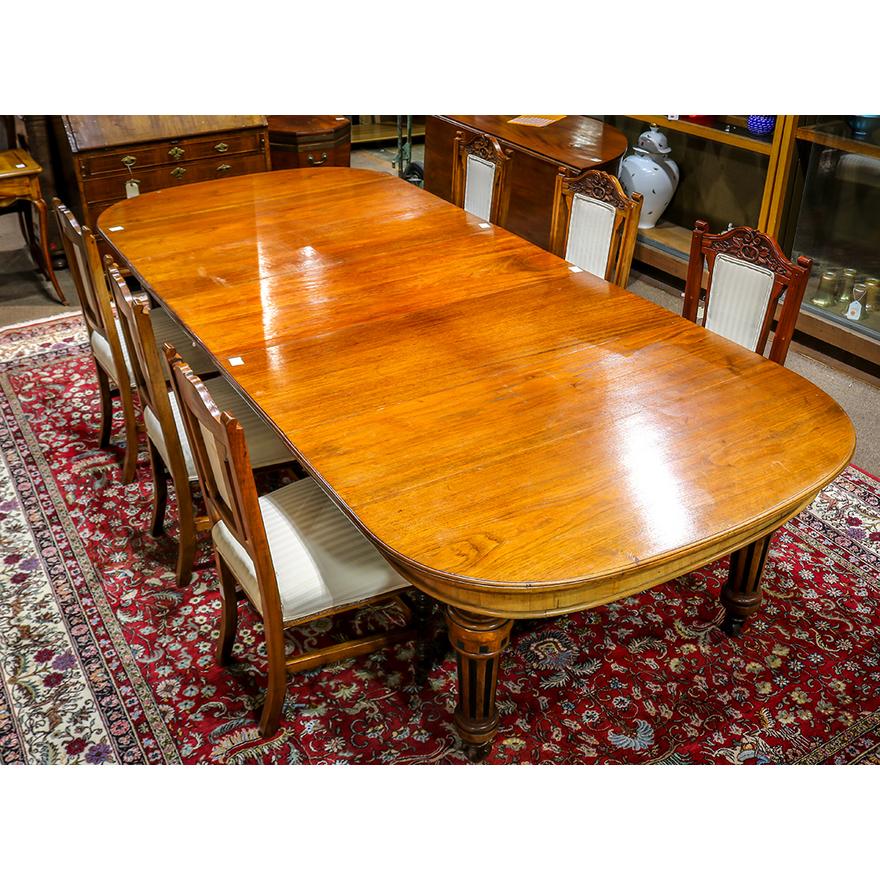 Work of Man Restores Table Top Finish on Circa 1860's Victorian Walnut Farm Table