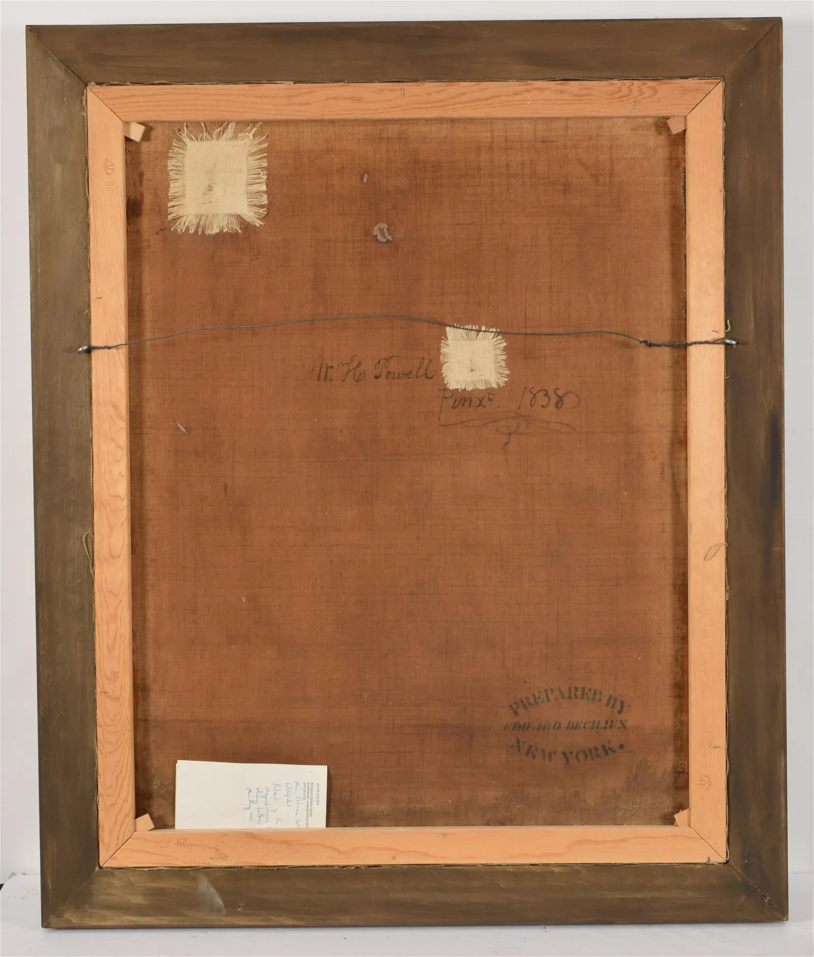 AW586: William Henry Powell - Circa 1838 Portrait of James Nesmith - Oil on Canvas