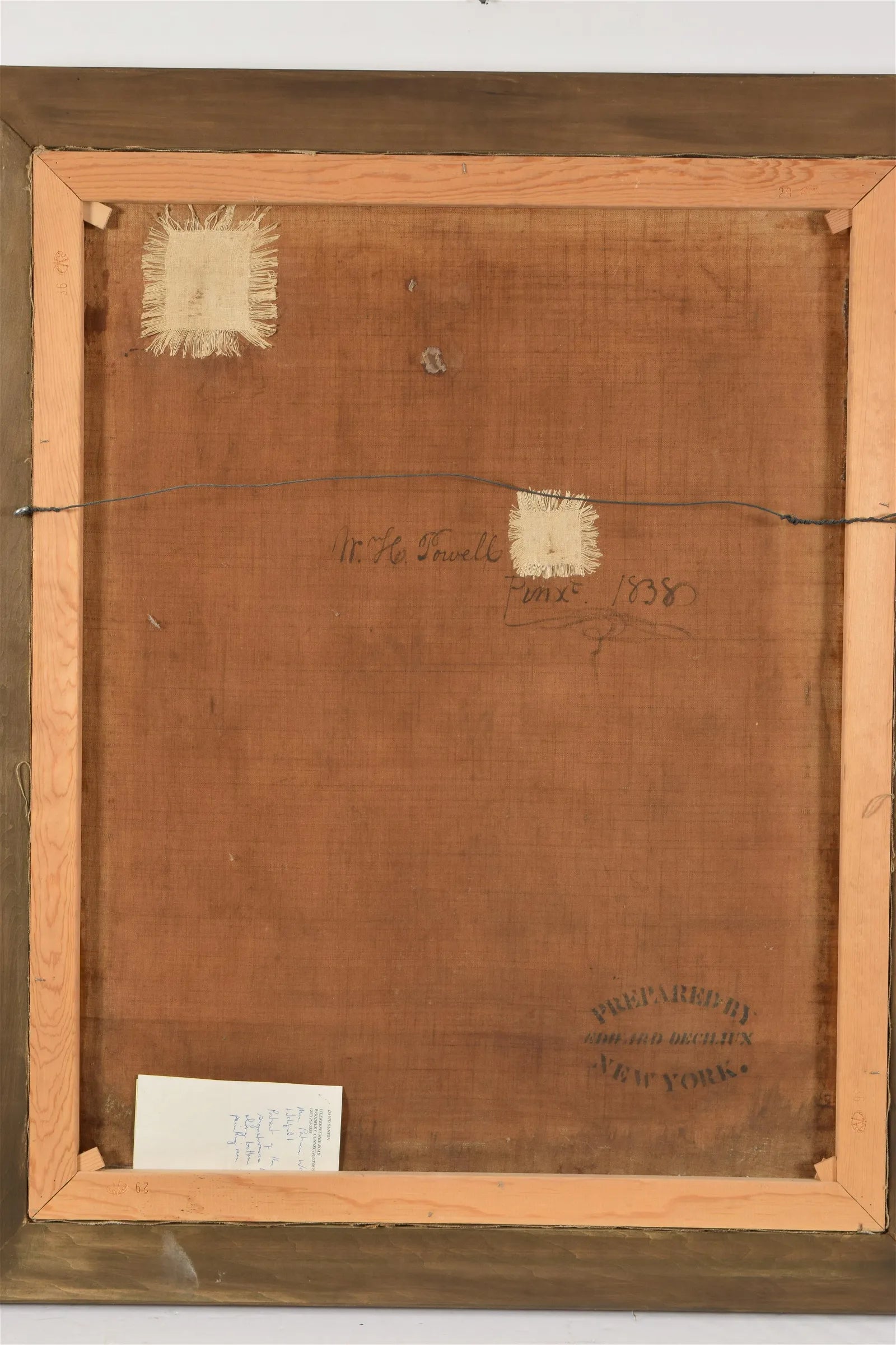 AW586: William Henry Powell - Circa 1838 Portrait of James Nesmith - Oil on Canvas