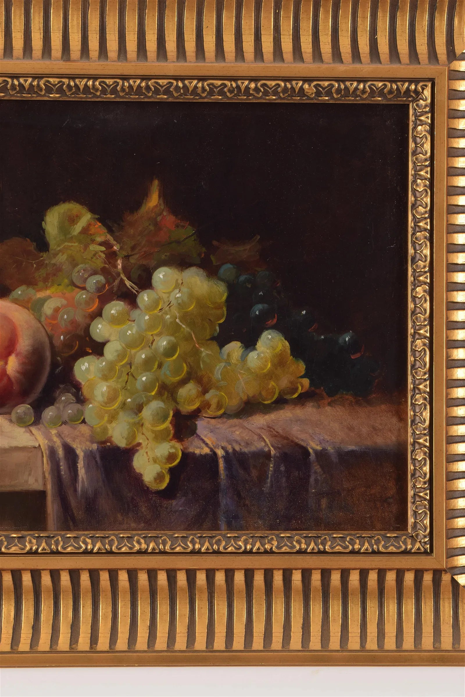 AW584: English School - Late 19th Century - 2 Still Life Paintings of Fruit - Oil on Canvas
