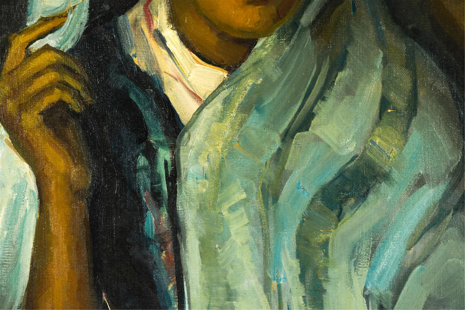 AW609: : Raoul Torres De Lara, Early 20h C - Impressionist Portrait - Oil on Canvas