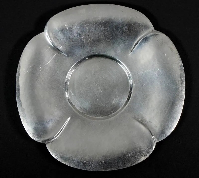 Antique Georg Jensen Hammered Sterling Plate | Work of Man