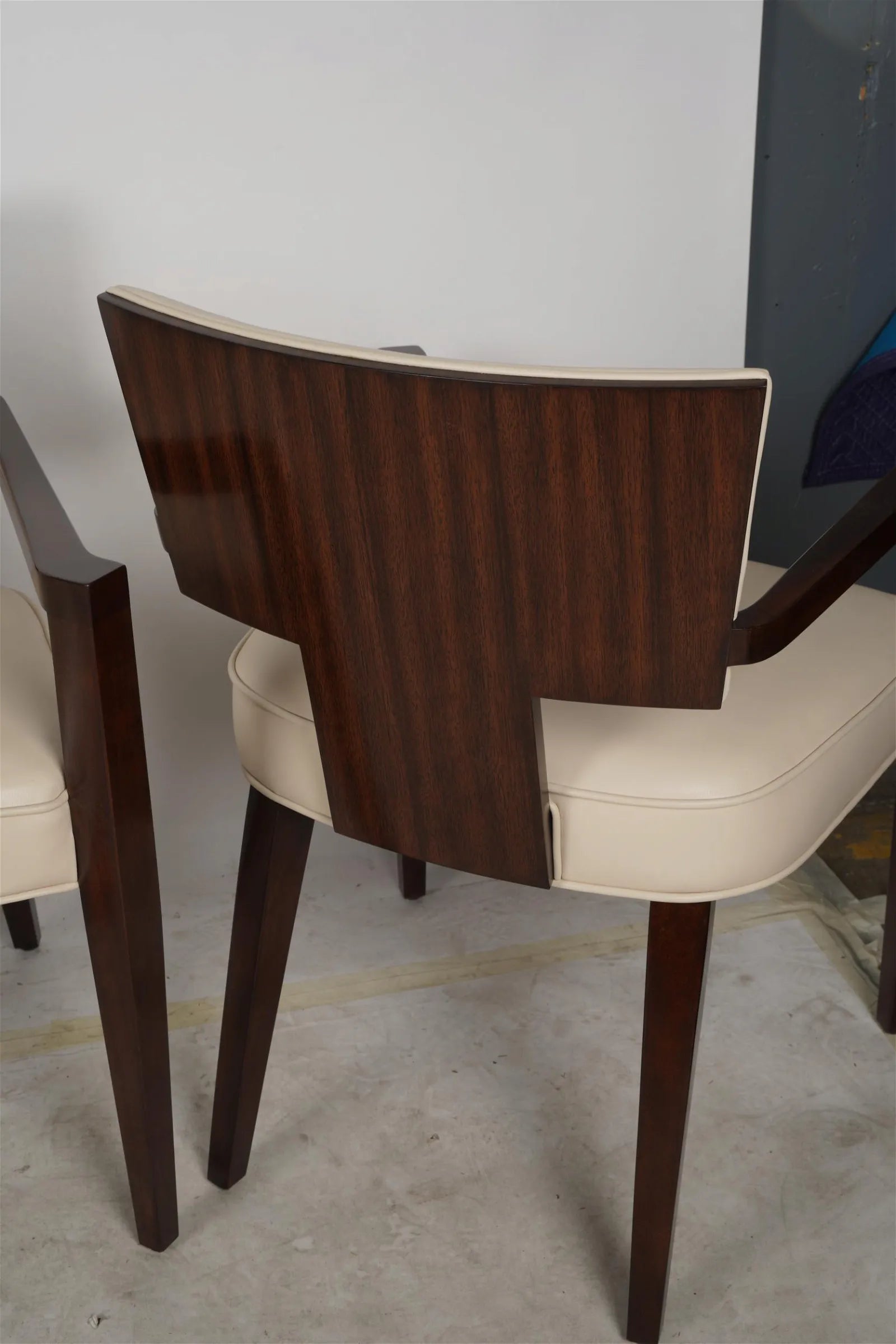 AF2-002: Theodore Alexander "55 Broadway" Upholstered Arm Chairs - Set of 4 - Never Used