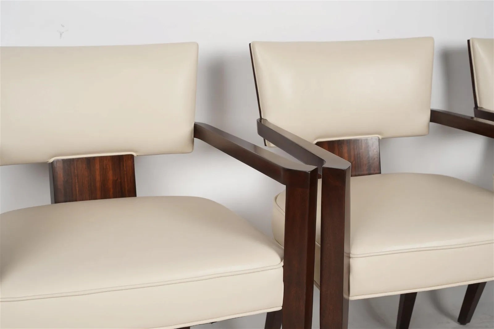 AF2-002: Theodore Alexander "55 Broadway" Upholstered Arm Chairs - Set of 4 - Never Used