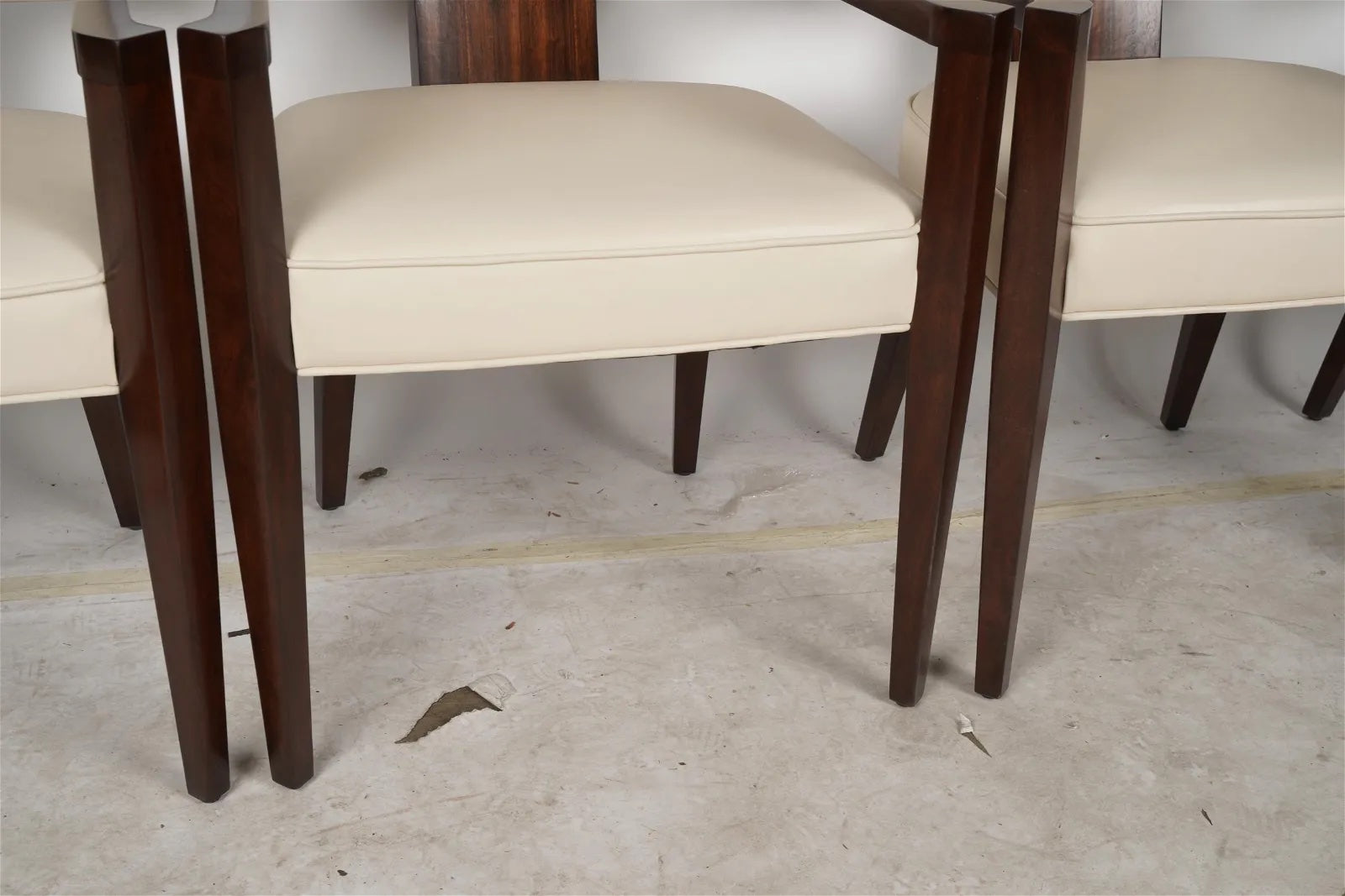 AF2-002: Theodore Alexander "55 Broadway" Upholstered Arm Chairs - Set of 4 - Never Used