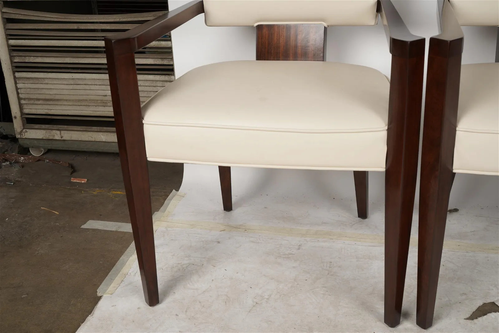 AF2-002: Theodore Alexander "55 Broadway" Upholstered Arm Chairs - Set of 4 - Never Used