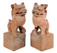 Antique PAIR OF CHINESE TERRA COTTA FOO LIONS | Work of Man