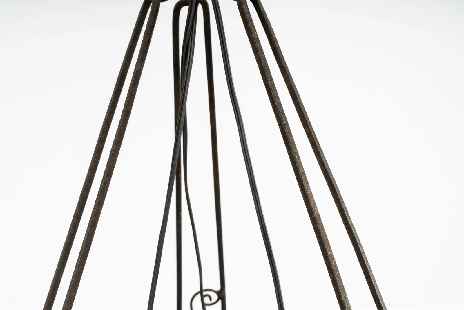 AL1-062: Antique Early 20th Century French Muller Freres Art Glass Chandelier