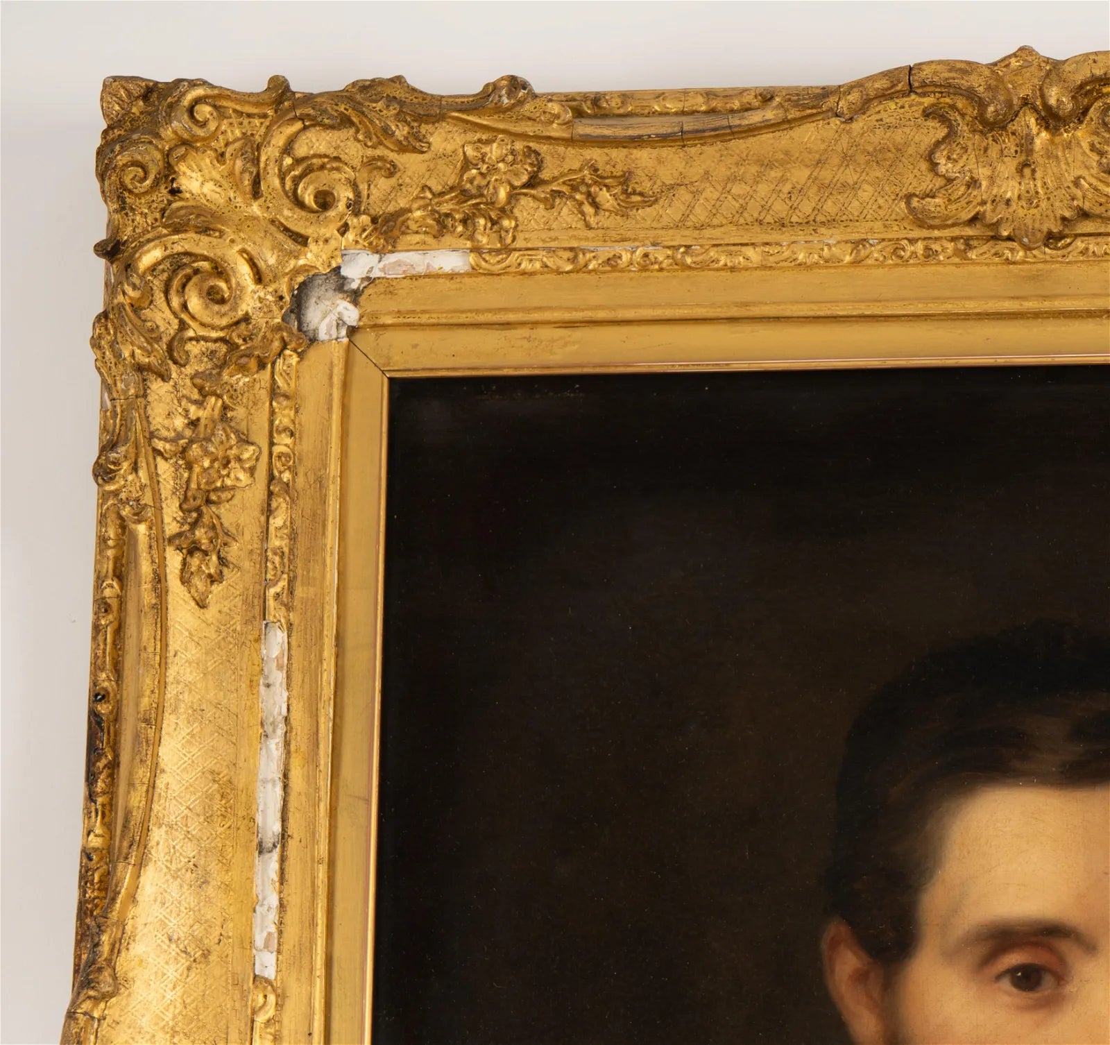 AW537: American Federal Portrait of a Gentleman Oil on Canvas Circa 1810