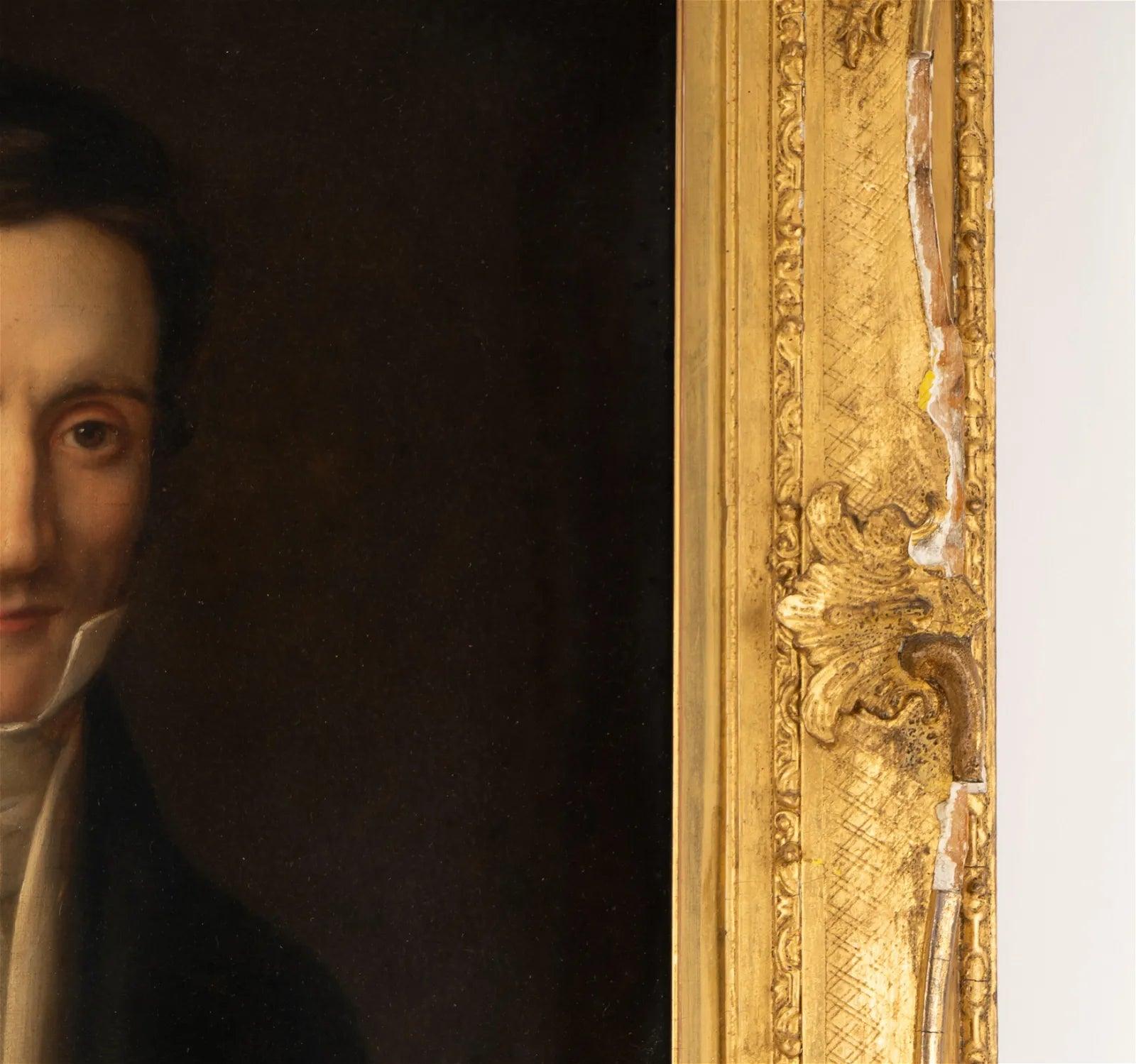 AW537: American Federal Portrait of a Gentleman Oil on Canvas Circa 1810