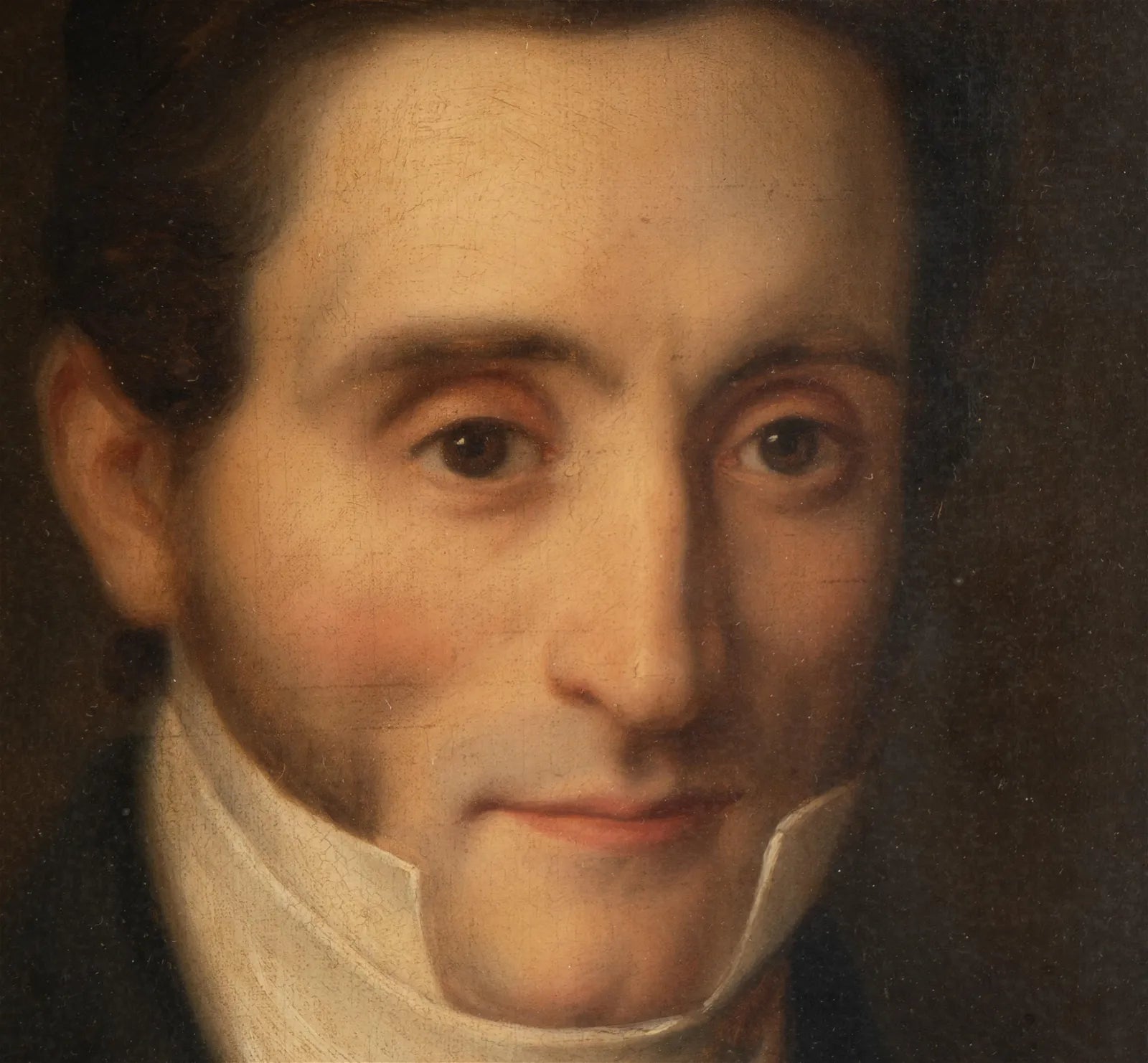 AW537: American Federal Portrait of a Gentleman Oil on Canvas Circa 1810