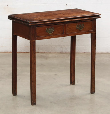 Antique English Georgian Mahogany Card Table | Work of Man