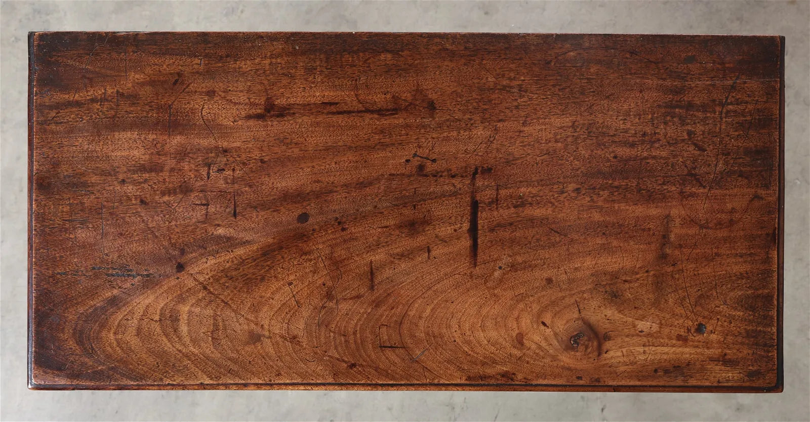 AF1-016: Late 18th C Period Antique English George III Mahogany Flip Top Card Table