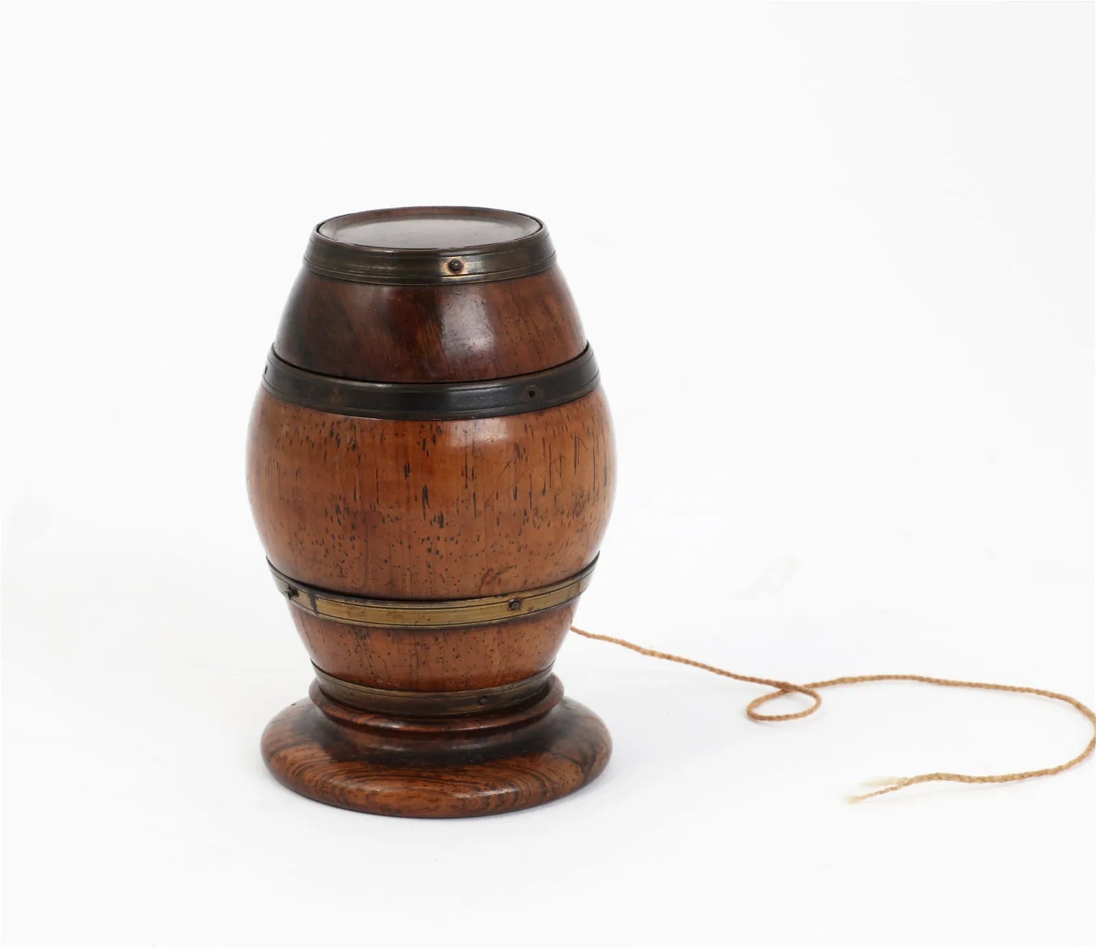 Early 19th Century English Lignum Vitae String Box  | Work of Man