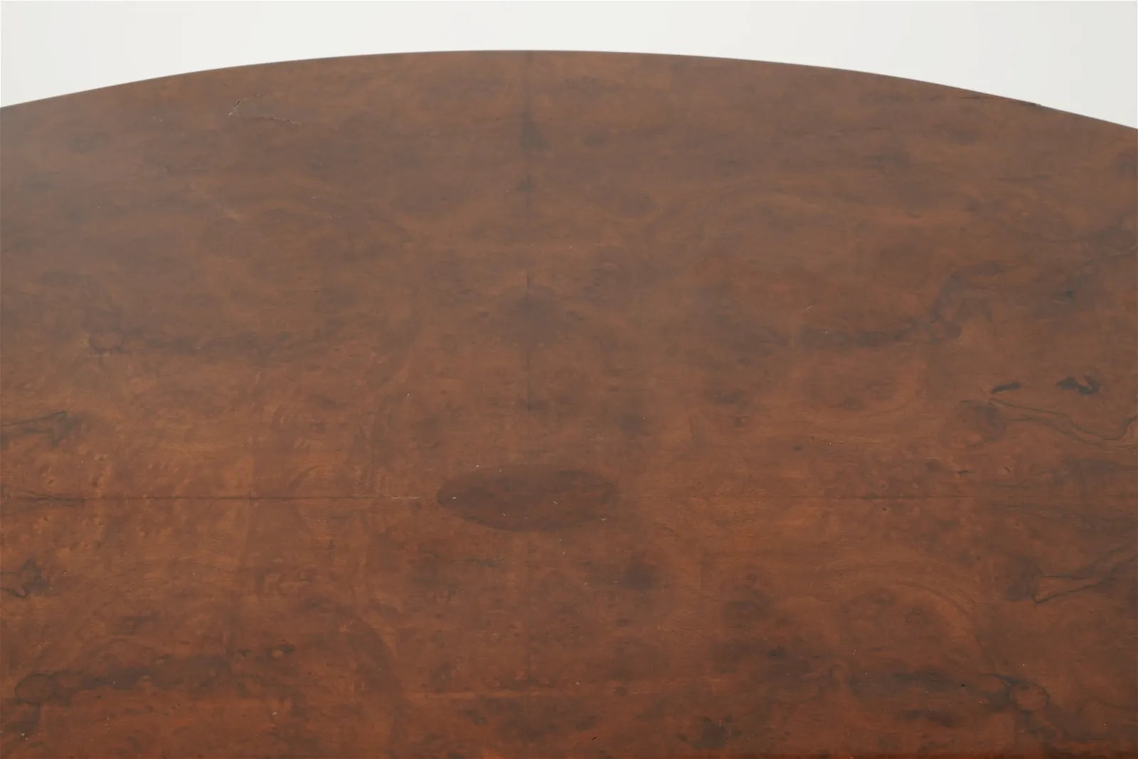 AF1-087:  ANTIQUE MID TO LATE 19TH CENTURY ENGLISH VICTORIAN BURL WALNUT TILT-TOP CENTER TABLE