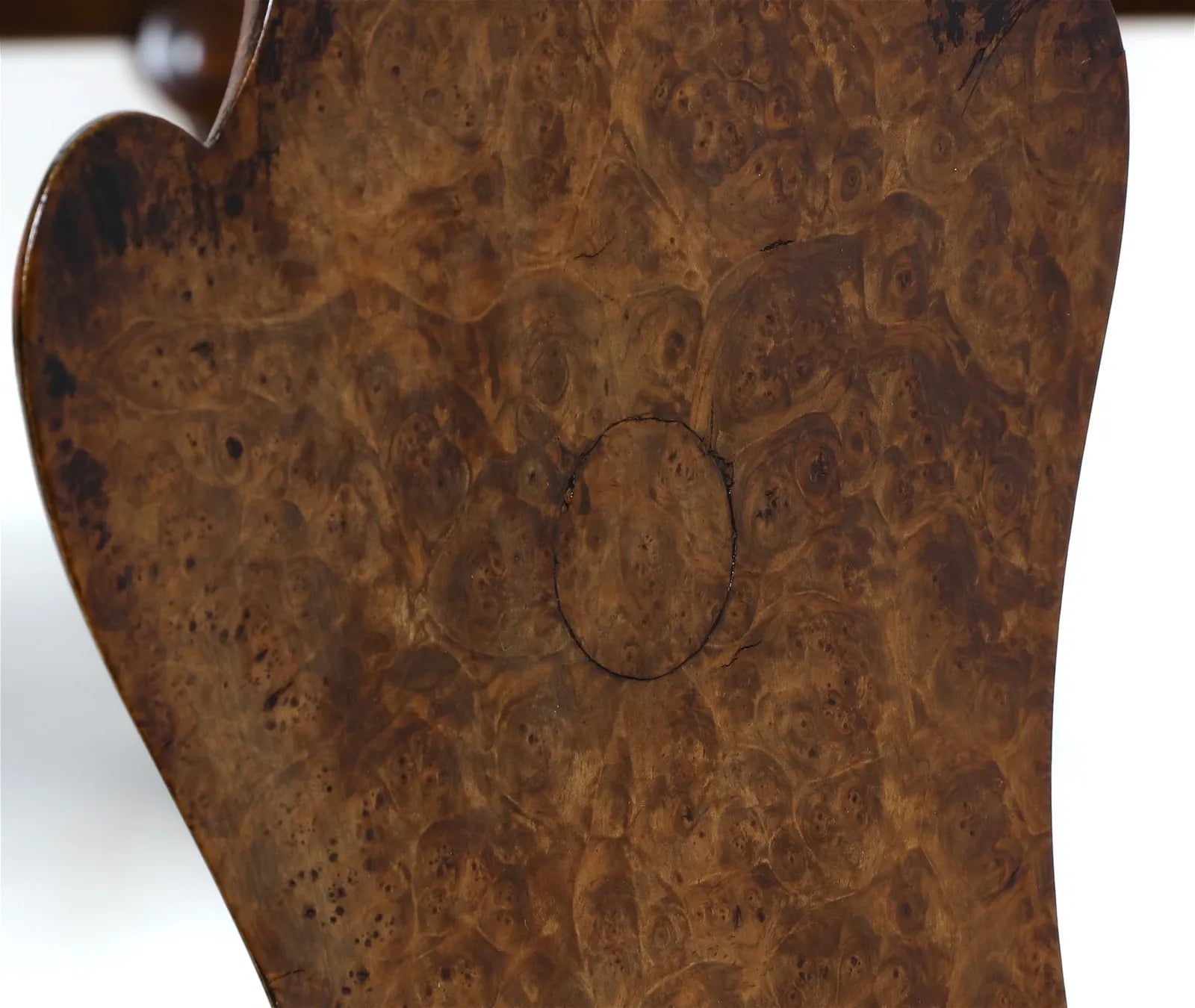 AF2-271: Antique Set of 6 Late 19th Century English Waring & Gallows Queen Anne Style Walnut & Burl Walnut Dining Chairs