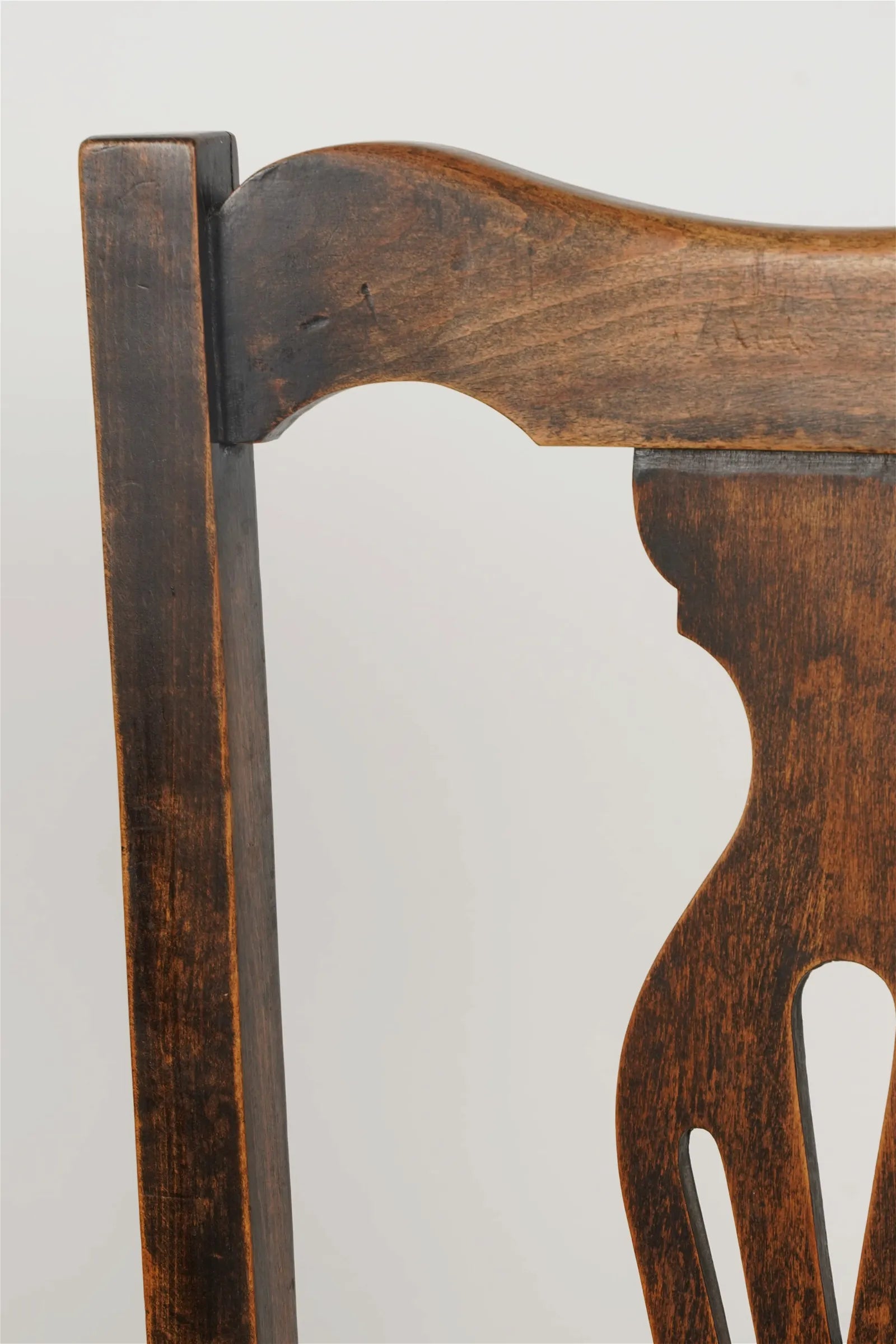 AF2-162: Antique Pair of Early 19th Century English Georgian Rush Seat Chairs