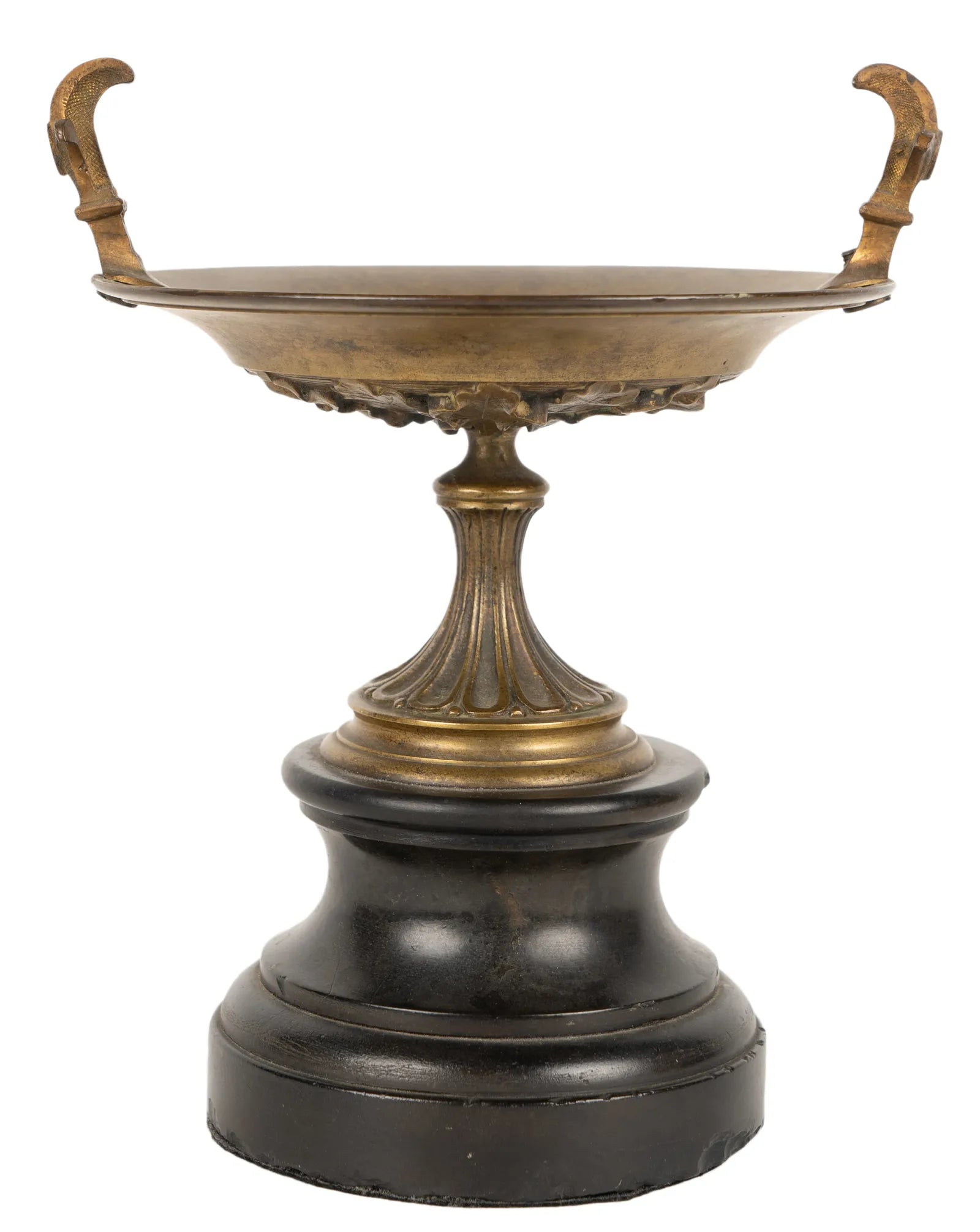 DA2-017: Mid 19th Century Bronze Tazza on Marble Base - Jules Moigniez (1835 - 1894)