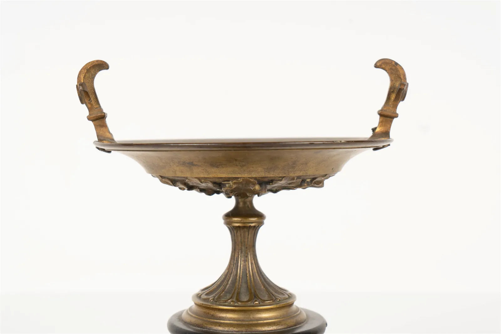 DA2-017: Mid 19th Century Bronze Tazza on Marble Base - Jules Moigniez (1835 - 1894)