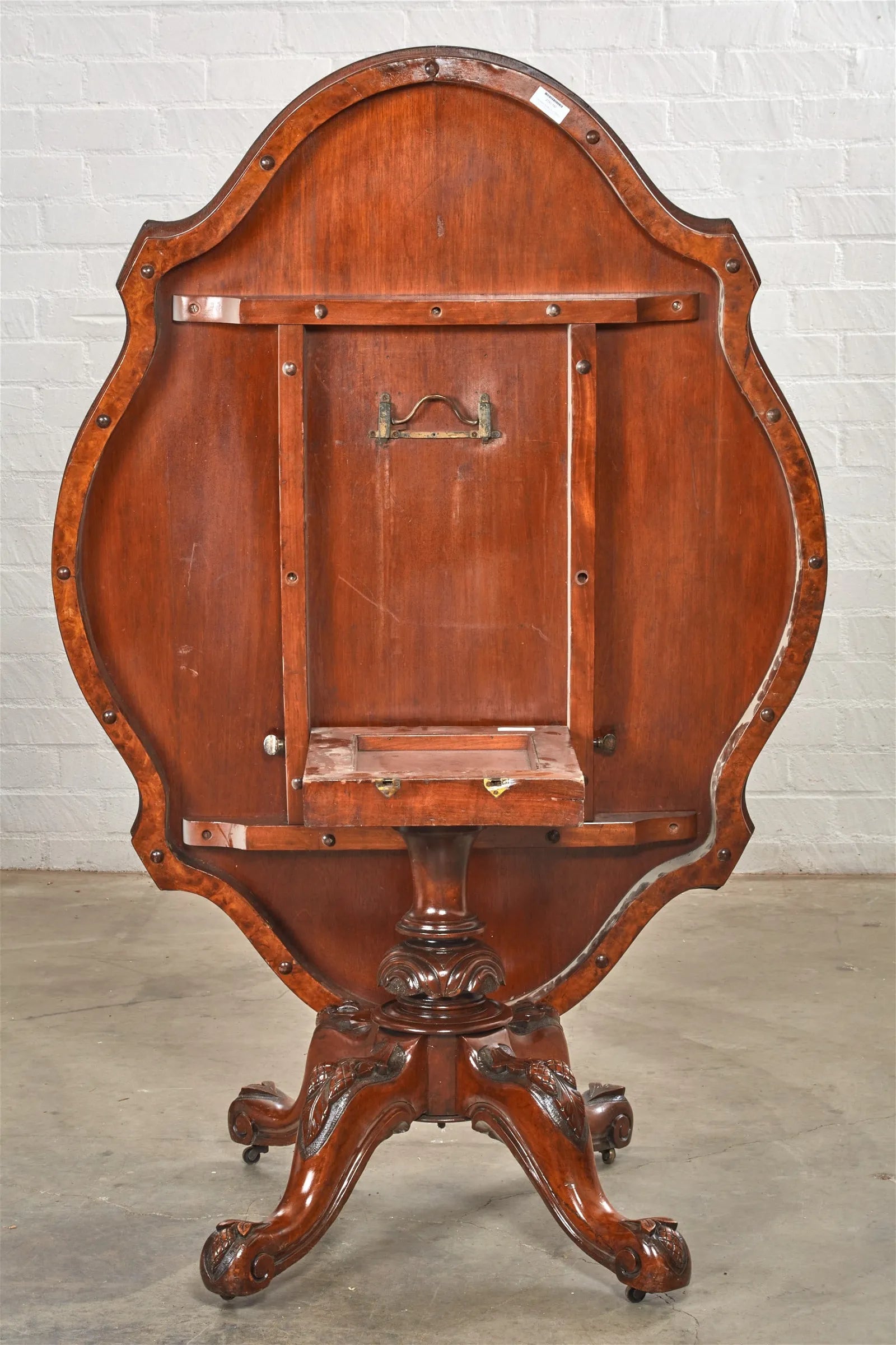 AF1-045: Antique English Victorian Mahogany Dining or Breakfast Table Circa 1870's