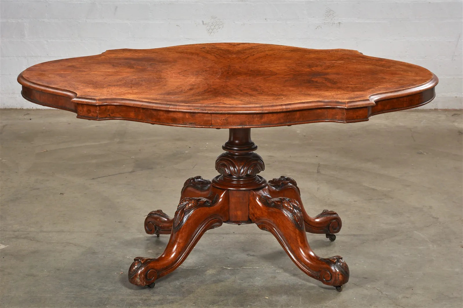 AF1-045: Antique English Victorian Mahogany Dining or Breakfast Table Circa 1870's