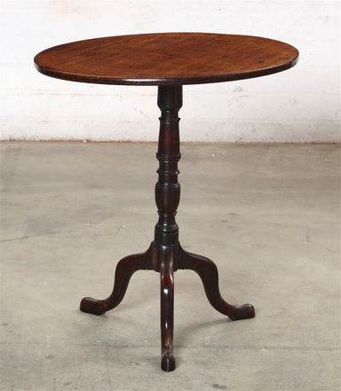 Antique English George III Tilt Top Tripod Table | Work of Man