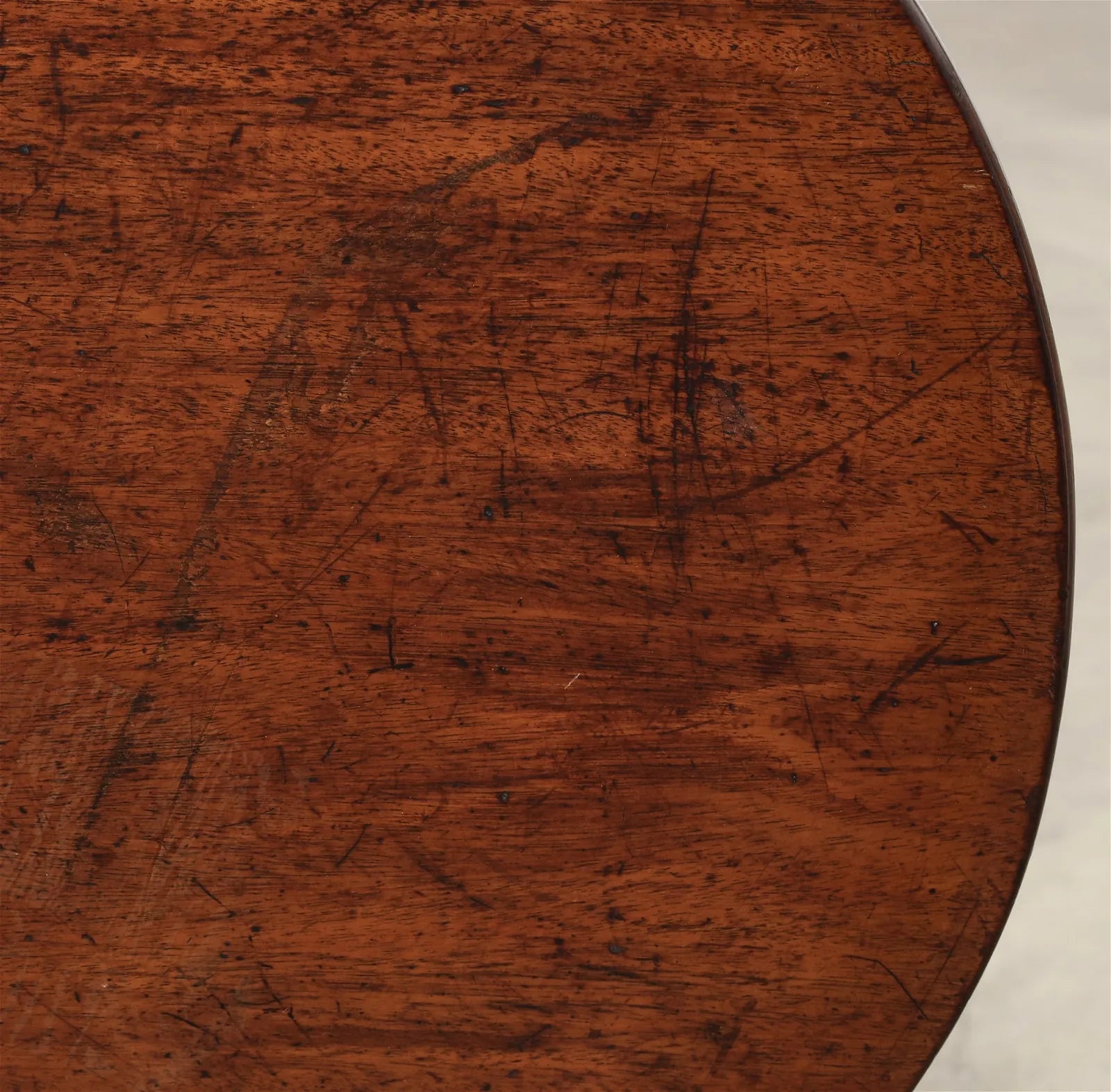 AF1-095:  Antique Late 18th English George III Mahogany Tilt Top Tripod Table