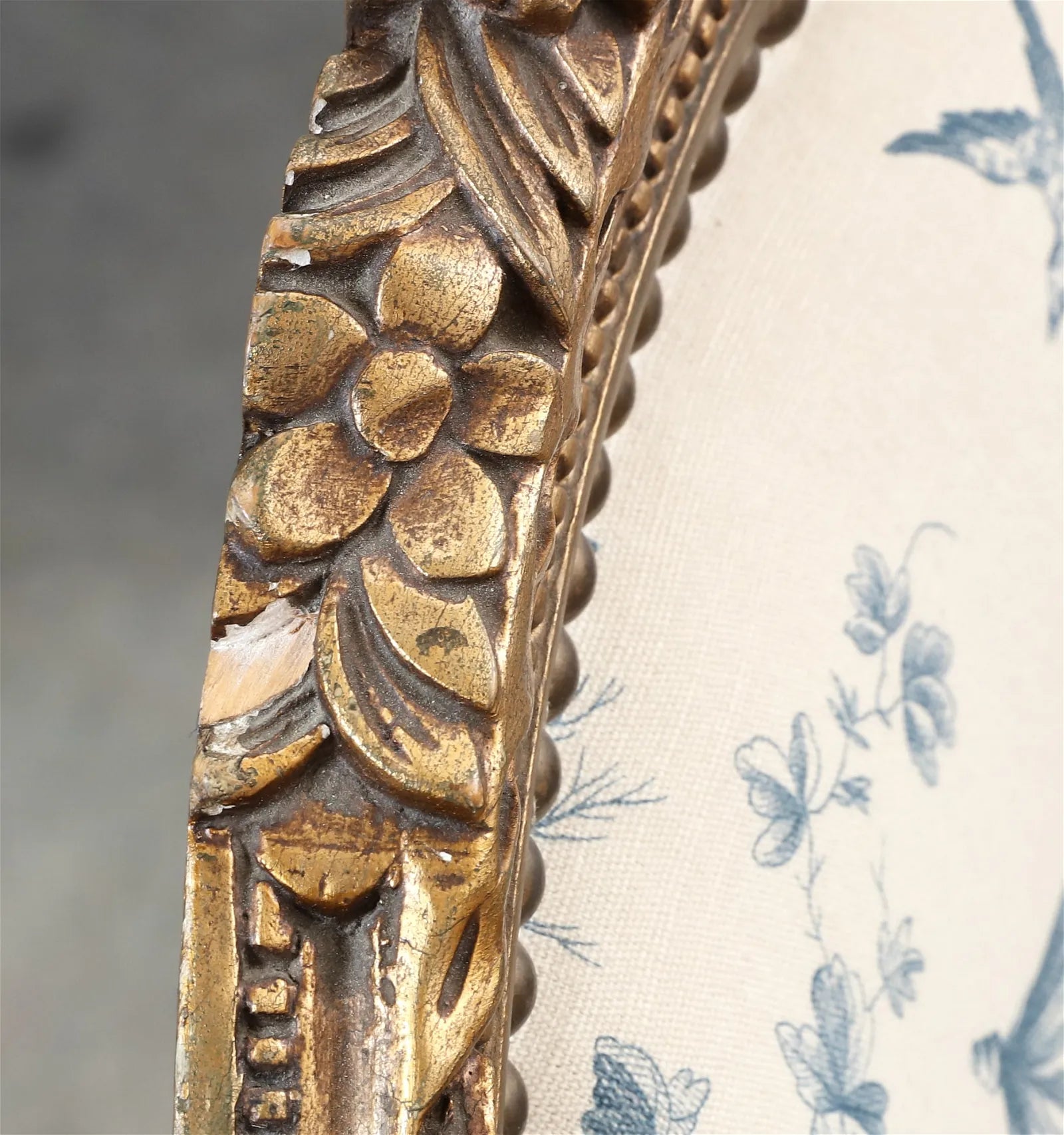 AF2-405: Antique Pair of Late 19th Century Louis XVI Style Giltwood Fauteuils