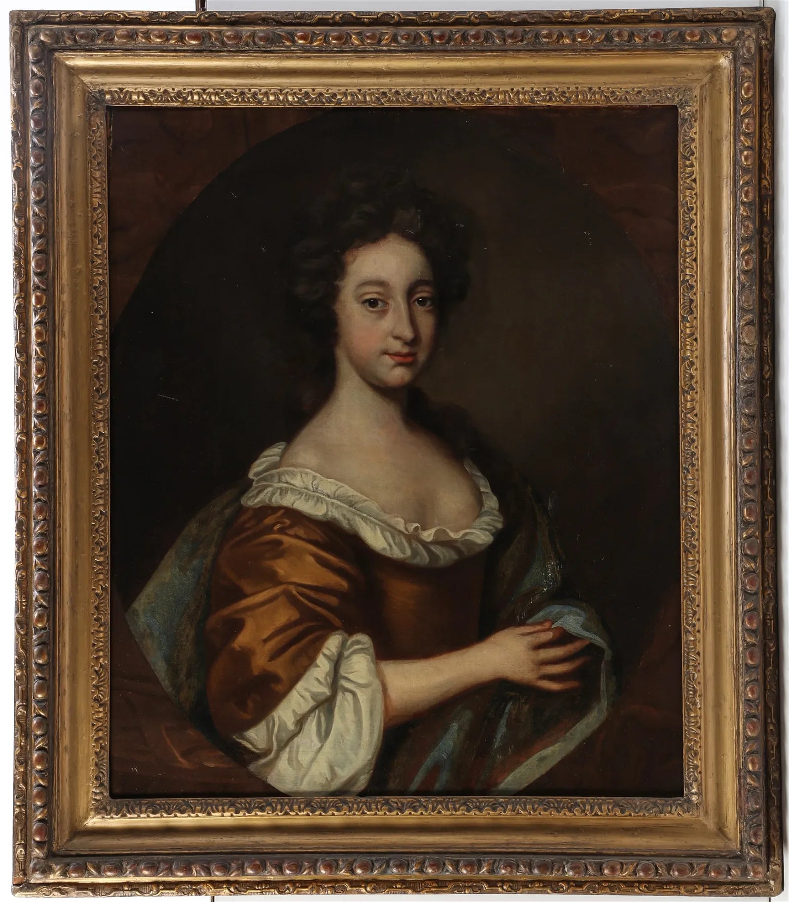 AW026 - French School - 18th Century Portrait of a Lady Oil on Canvas