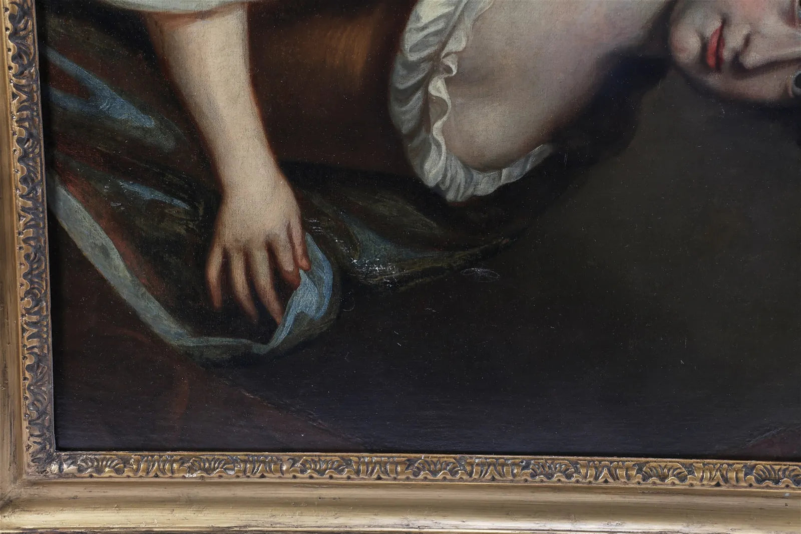 AW026 - French School - 18th Century Portrait of a Lady Oil on Canvas