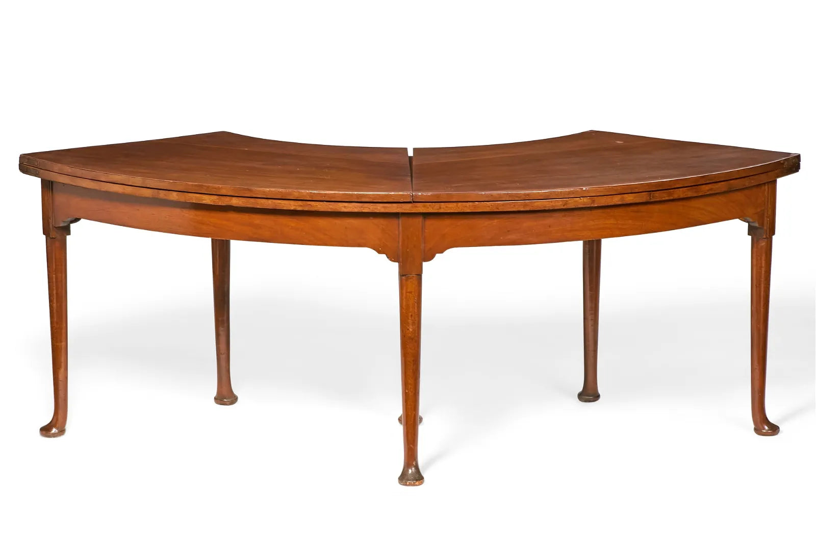 AF1-001: Antique Early 19th Century Georgian Mahogany Horseshoe Semi-Circular "Hunt" or Wine Table