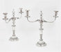 Antique PAIR ENGLISH SILVER PLATE CANDLEABRA | Work of Man