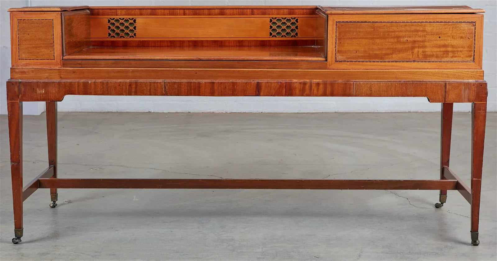 AF5-021: ANTIQUE EARLY 19TH CENTURY AMERICAN PIANOFORTE  / DESK CONVERSION