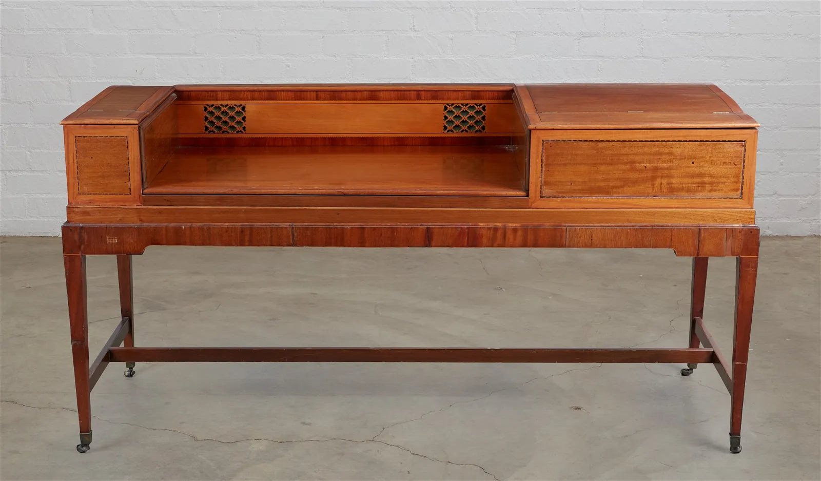 AF5-021: ANTIQUE EARLY 19TH CENTURY AMERICAN PIANOFORTE  / DESK CONVERSION