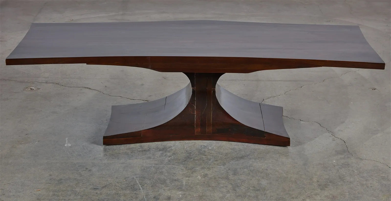 AF1-396:  Mid 20th Century Modernist Hardwood Coffee Table