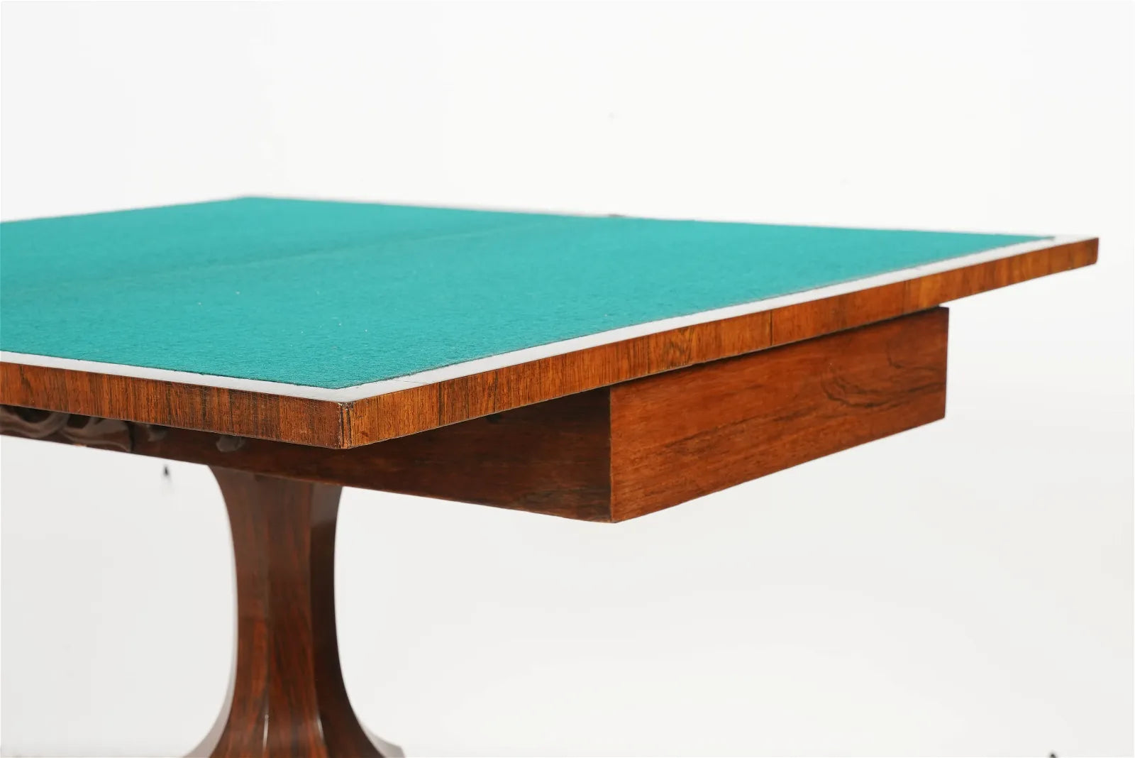 AF1-394: Antique Early 19th C English Regency Rosewood Flip Top Game Table