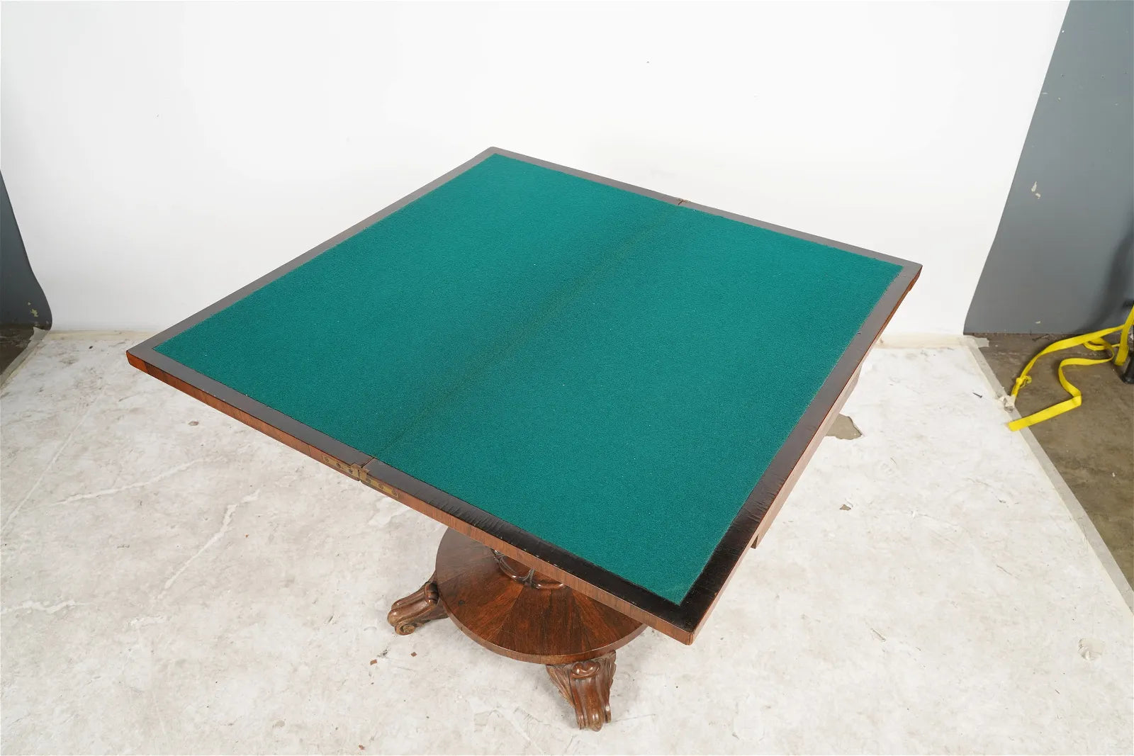 AF1-394: Antique Early 19th C English Regency Rosewood Flip Top Game Table