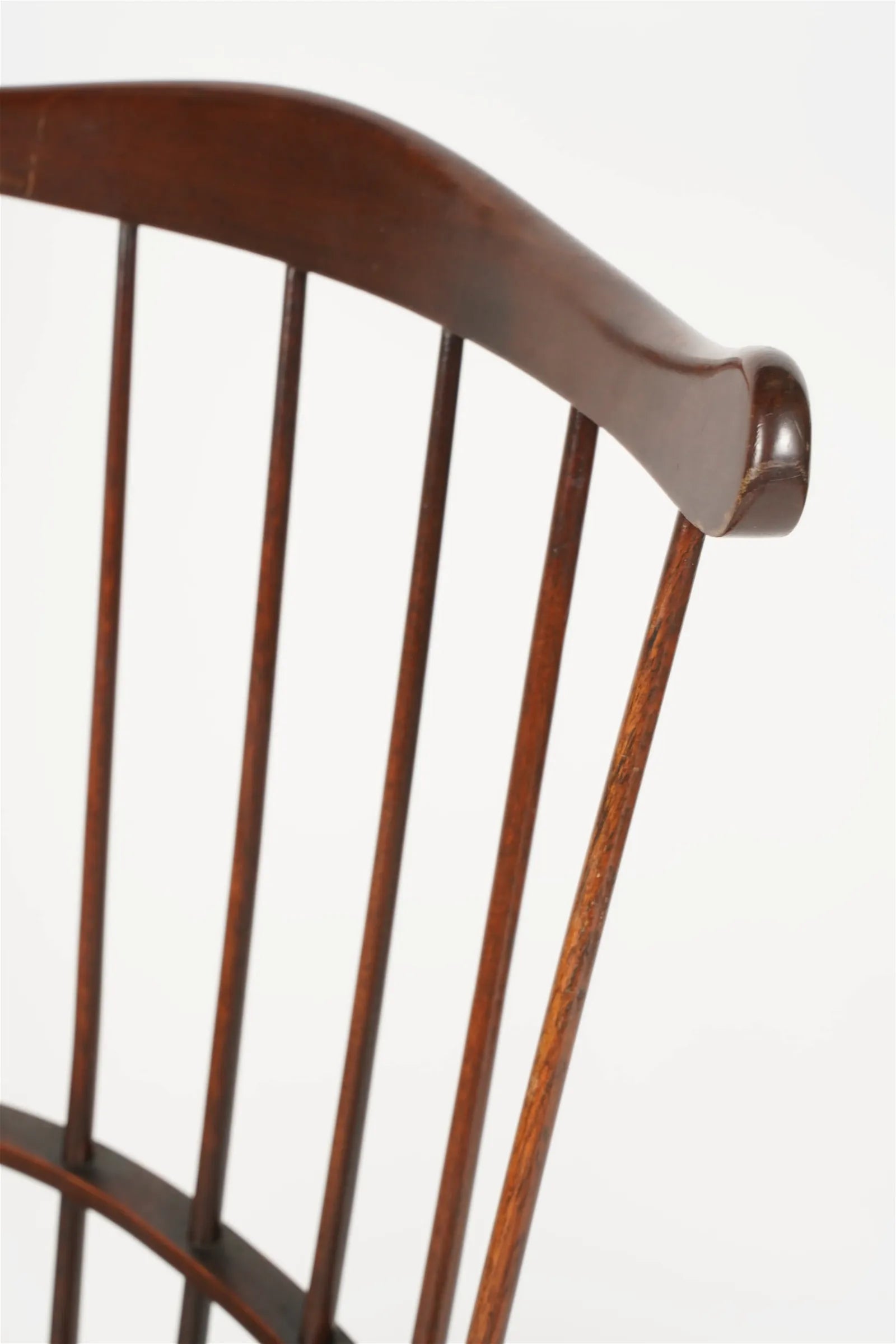 AF2-338: Vintage Late 20th Century Pine Comb Back Windsor Armchair By Century Furniture Company