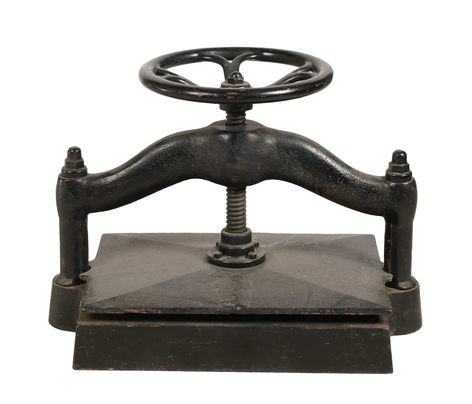 CR9-008: Late 19th C Cast Iron Book Press