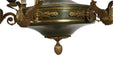 Antique Mid 19th Century French Empire Gilt & Patinated Brass Six Light Chandelier | Work of Man