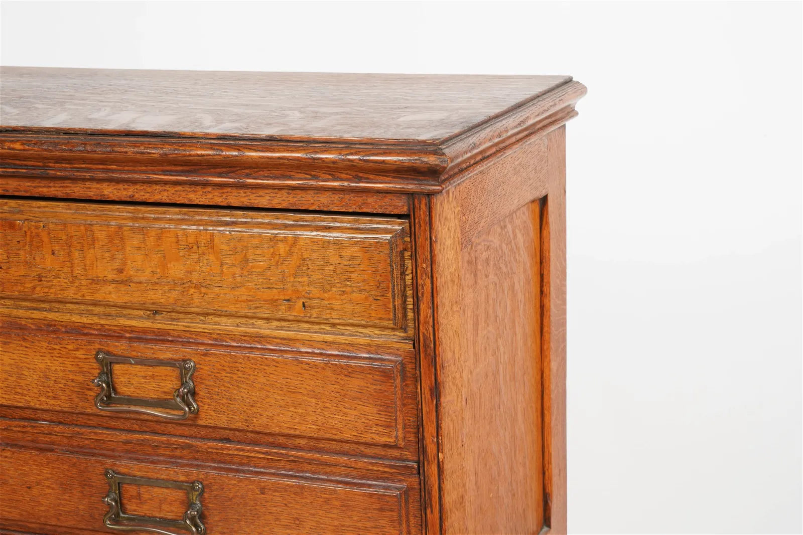 AF3-390: Antique Late 19th Century American Quarter Sawn Oak File Cabinet