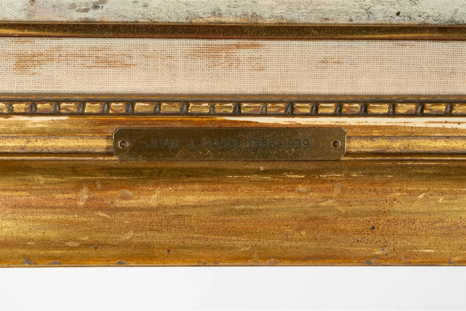 AW481: Impressionist Promenade en Hiver (Walk in Winter) Jean Eugene Julien Masse (1856 - 1950) Oil on Canvas