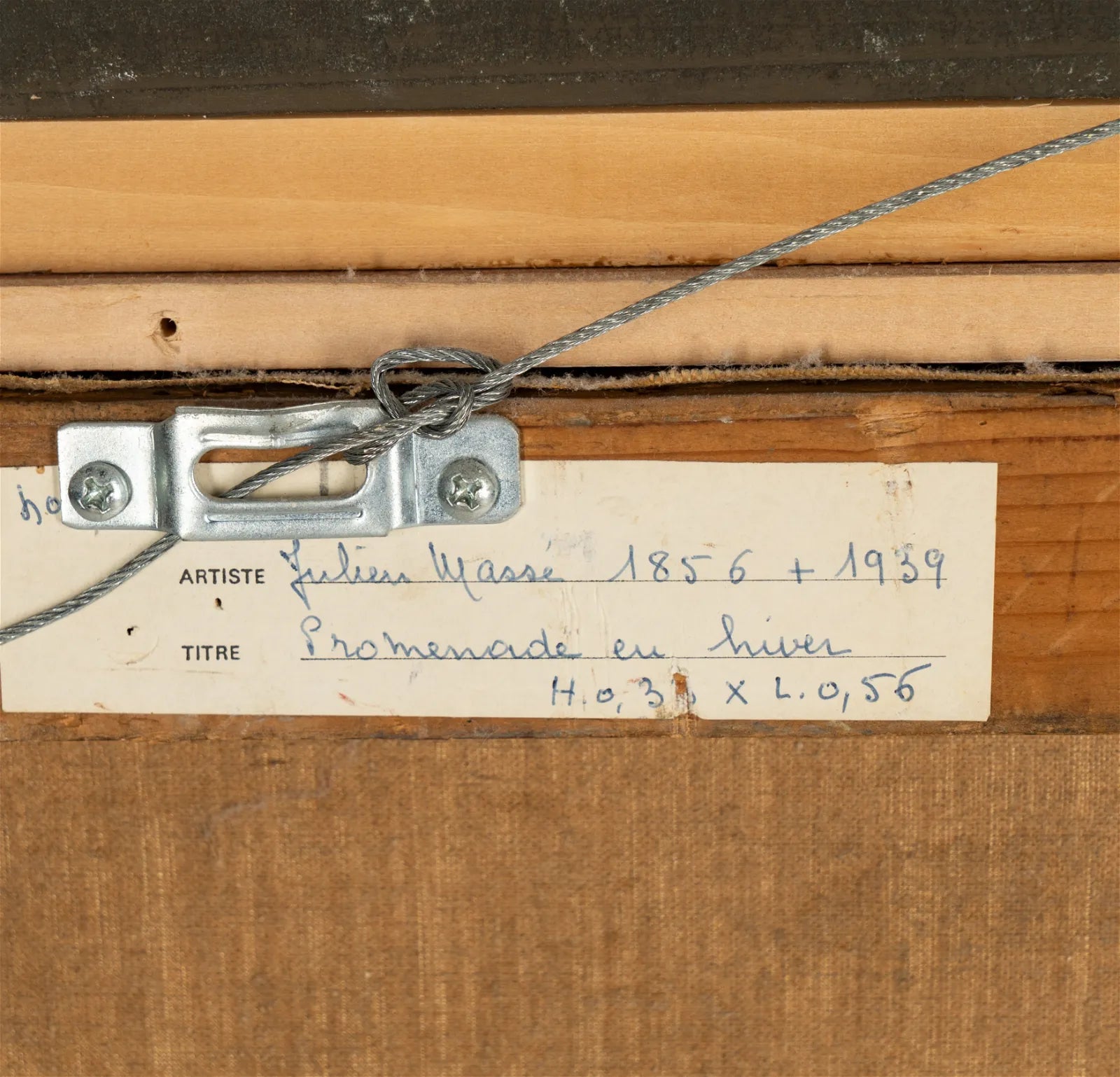 AW481: Impressionist Promenade en Hiver (Walk in Winter) Jean Eugene Julien Masse (1856 - 1950) Oil on Canvas