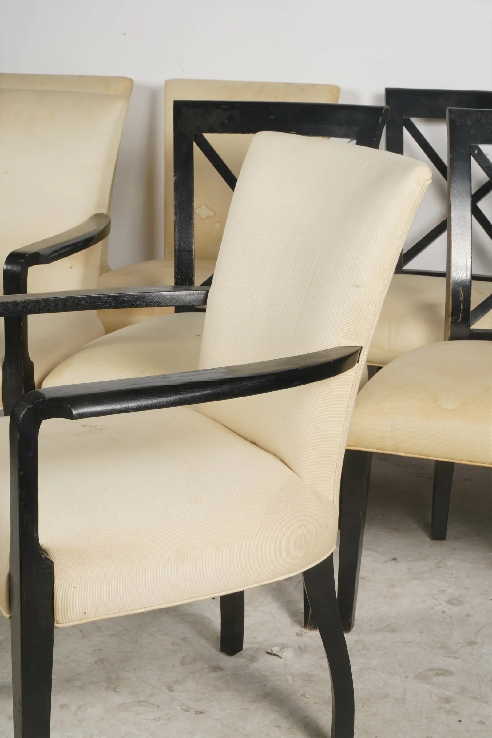 AF2-381: Vintage Mixed Set of 8 Late 20th Century Ralph Lauren for Henredon Dining Chairs