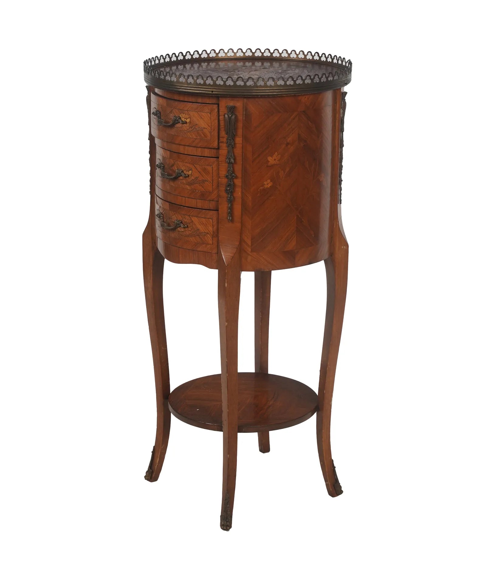 Antique French Louis XV Kingwood Side Table | Work of Man