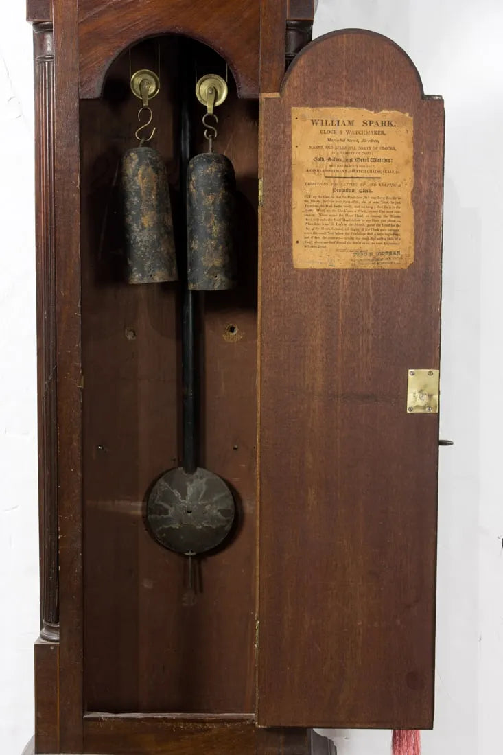 TK1-038: Early 19th Century Scottish Mahogany Tall Case Clock, William Sparks, Aberdeen