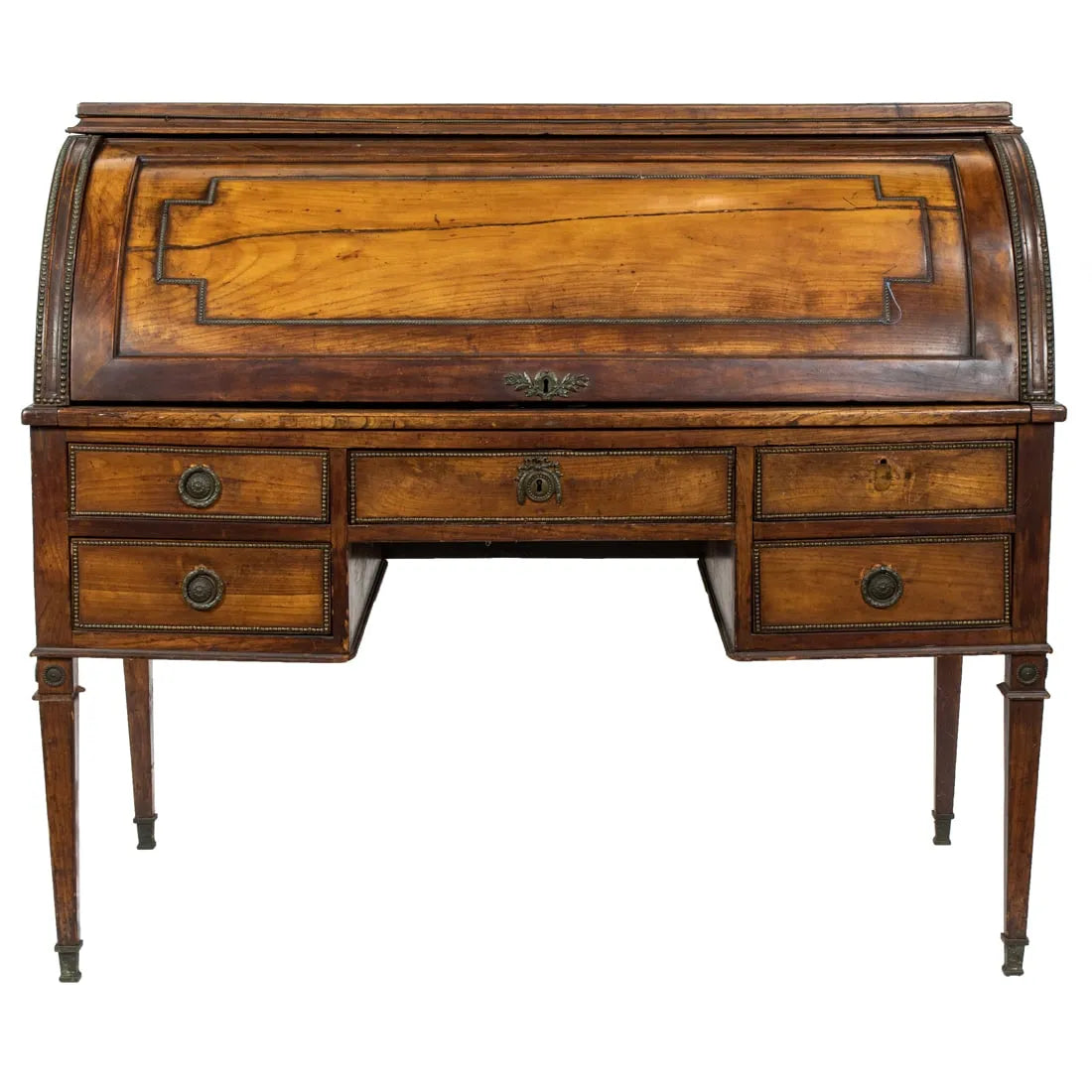 AF5-002: Antique French Directoire Cylinder Desk Circa 1800