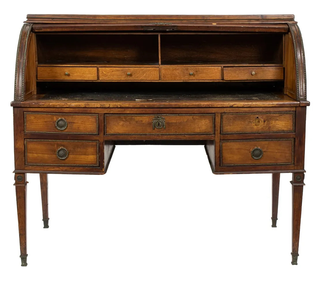 AF5-002: Antique French Directoire Cylinder Desk Circa 1800