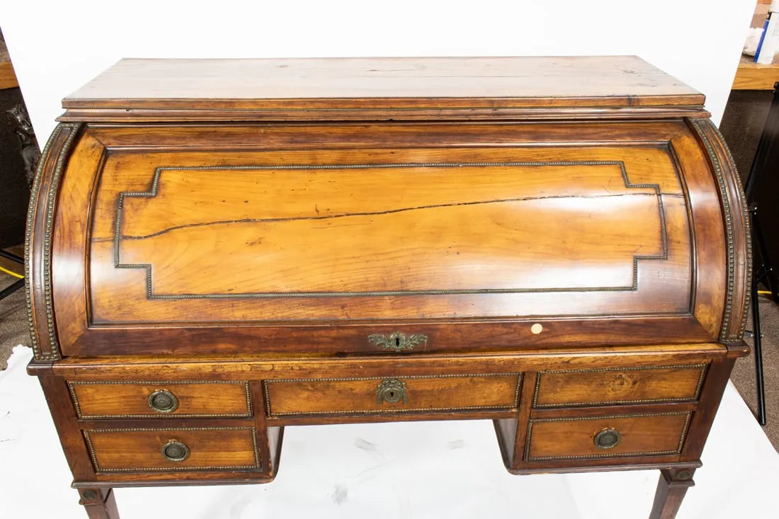 AF5-002: Antique French Directoire Cylinder Desk Circa 1800