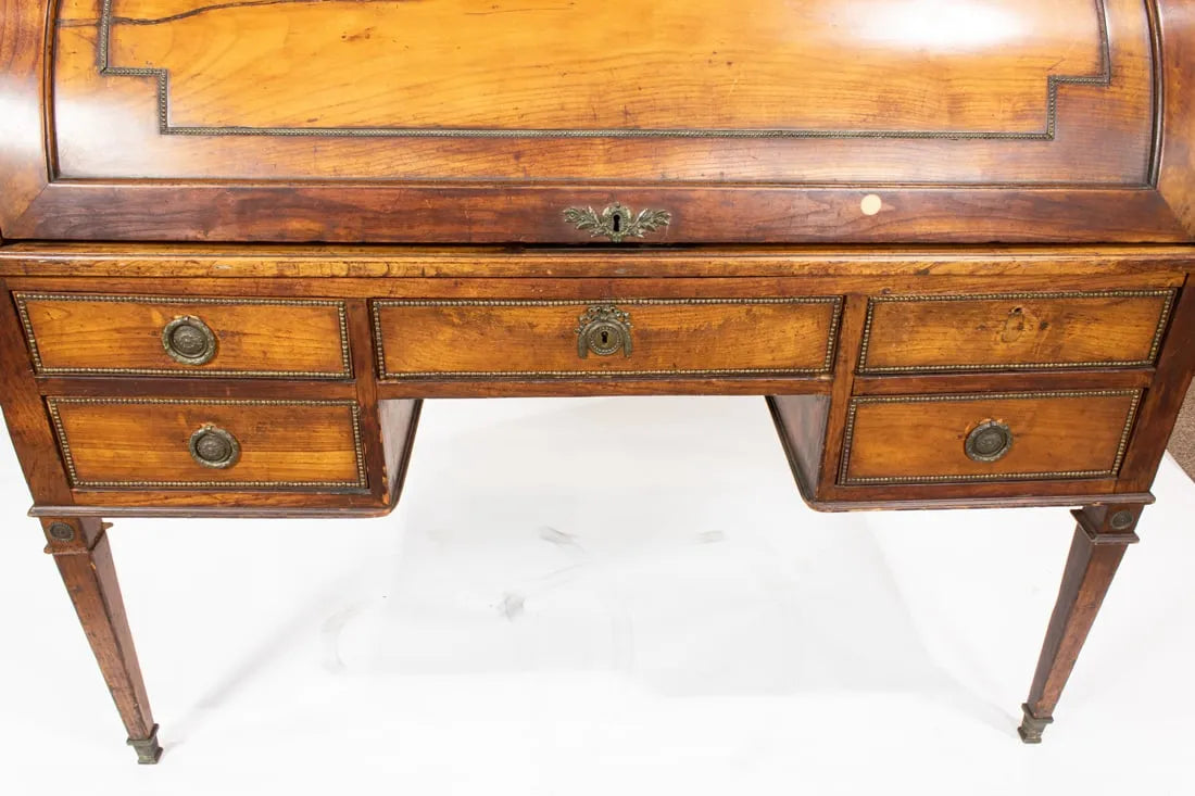 AF5-002: Antique French Directoire Cylinder Desk Circa 1800